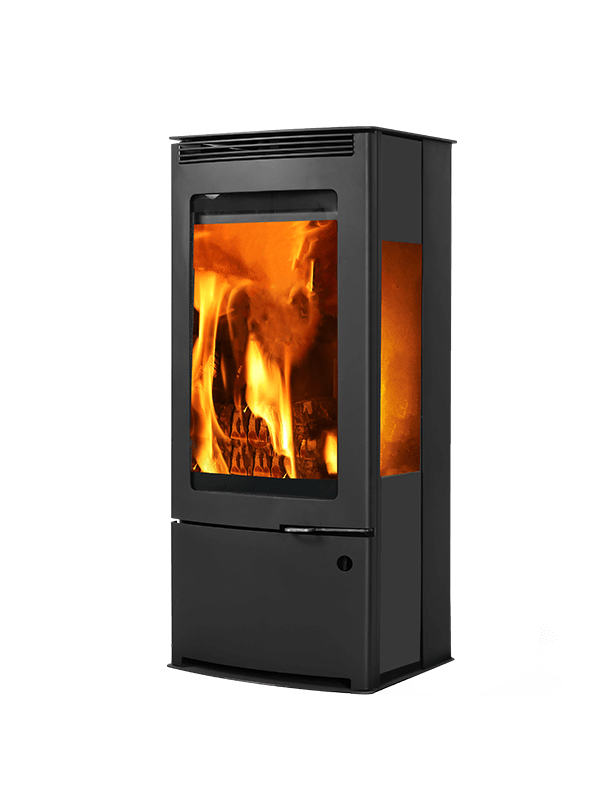 DS02-Clear Glass Wood Burning Stove