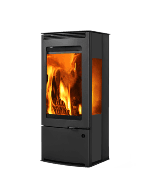 DS02-Clear Glass Wood Burning Stove