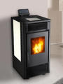 Ceramic Pellet Wood Stove with Glass